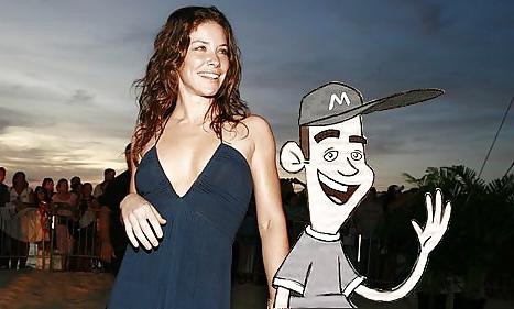 25P Evangeline Lilly' MUSCLE ARMS make me cum in seconds