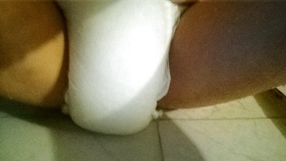7P Taking a shower with diapers