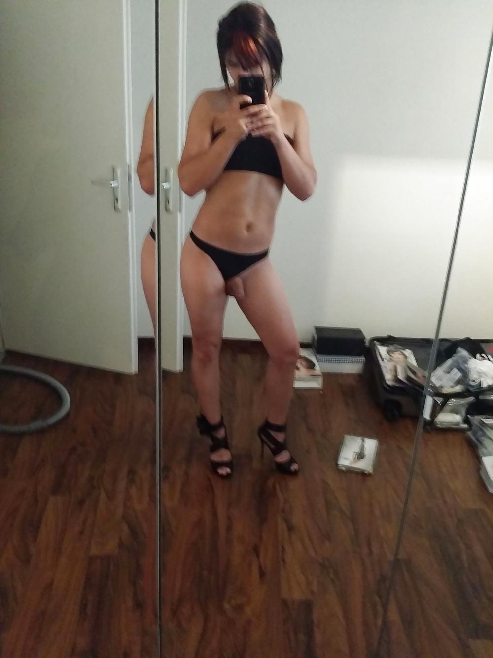 23P Krissy black underwear and heels:)