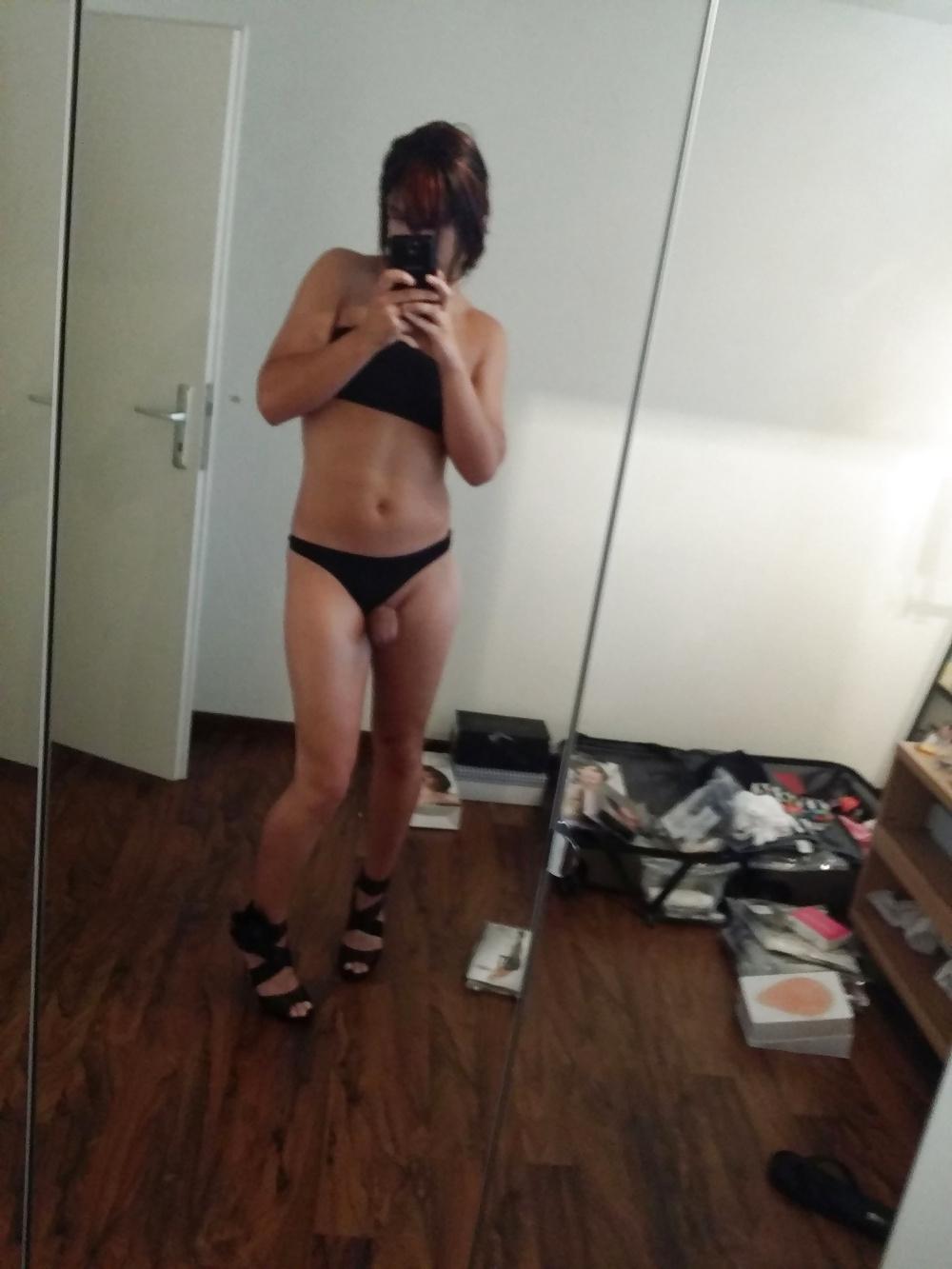 23P Krissy black underwear and heels:)