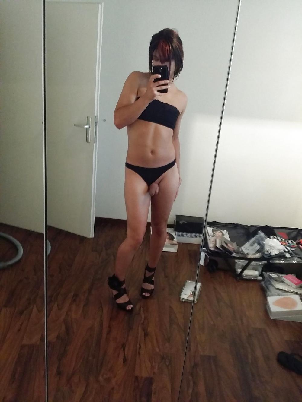 23P Krissy black underwear and heels:)