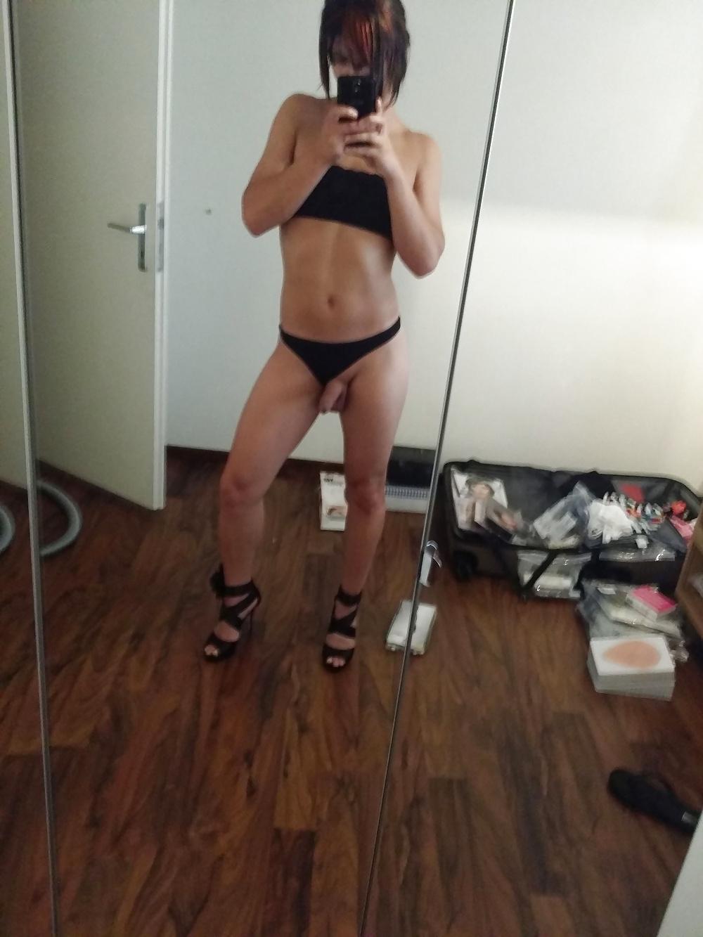 23P Krissy black underwear and heels:)