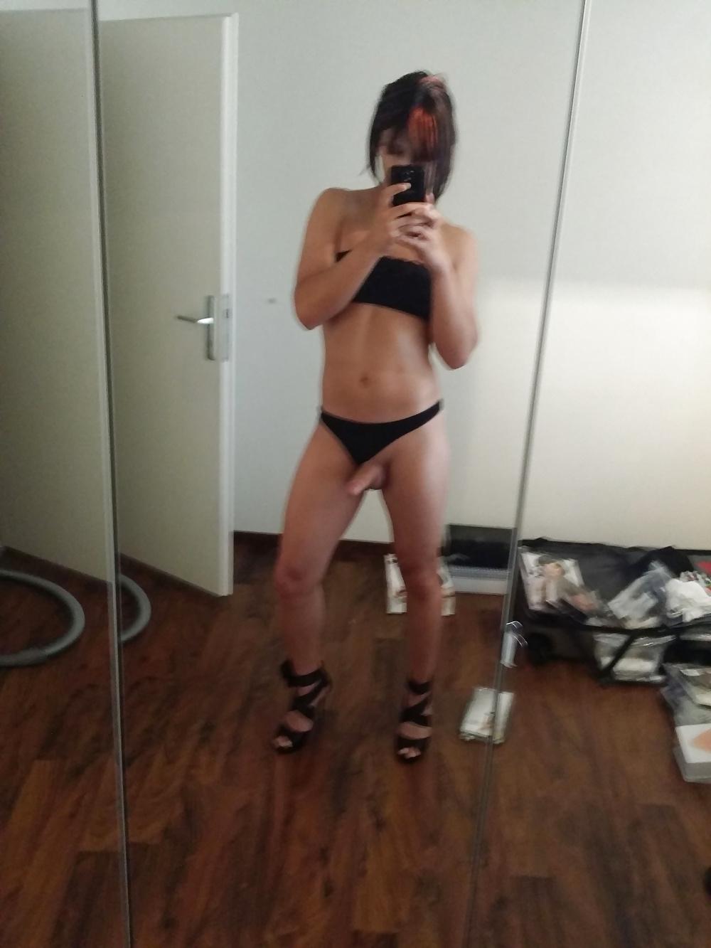 23P Krissy black underwear and heels:)