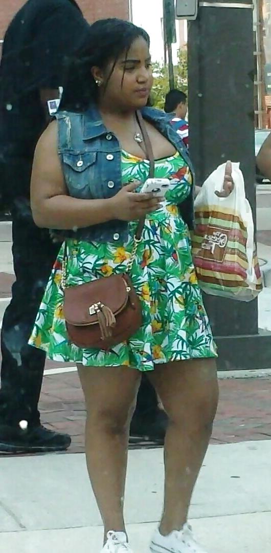 19P Candid of huge boobs and big ass bbw black bitch