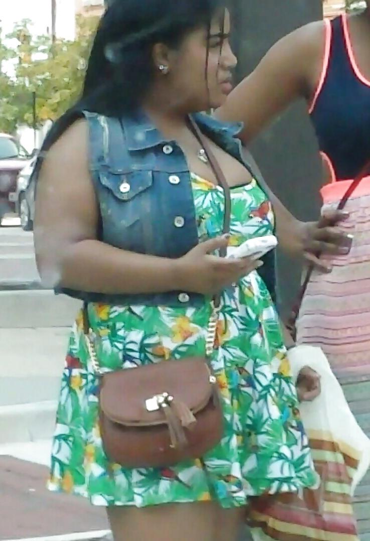 19P Candid of huge boobs and big ass bbw black bitch