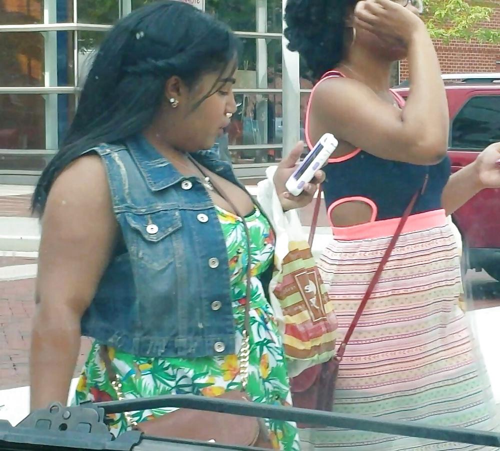 19P Candid of huge boobs and big ass bbw black bitch
