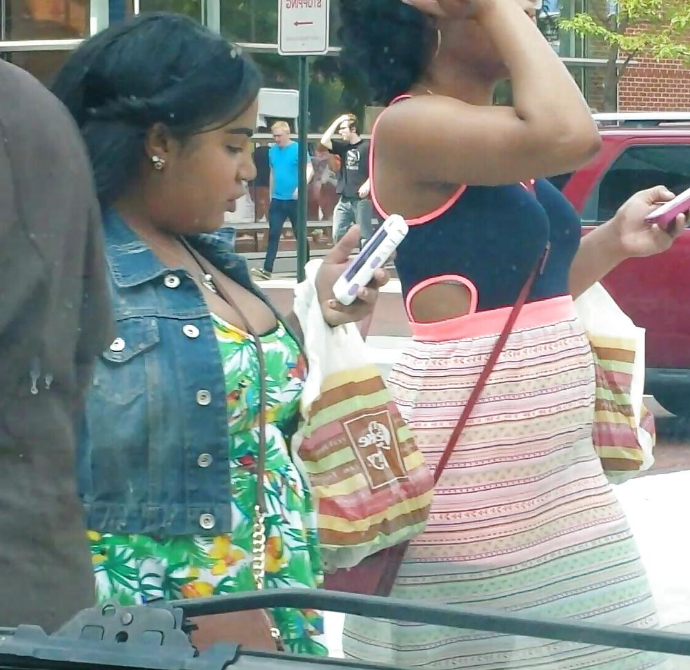19P Candid of huge boobs and big ass bbw black bitch