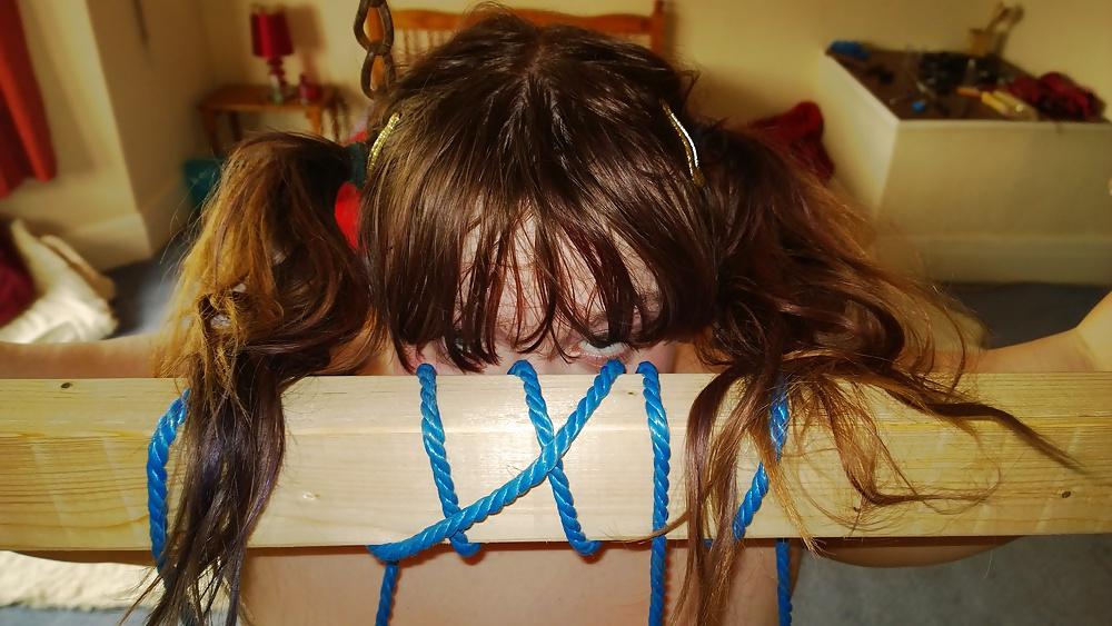 23P Tim Tess 29 Hairy teenage BBW learns about Tit Bondage