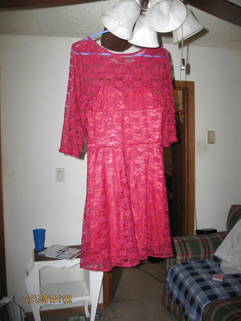 24P Red lace dress