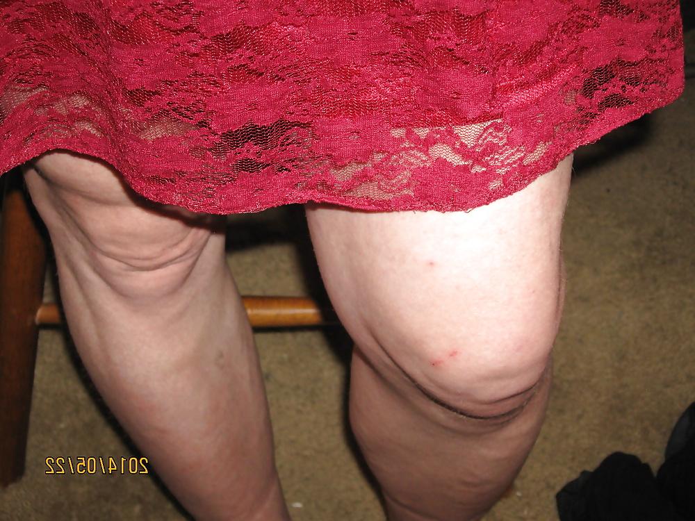 24P Red lace dress