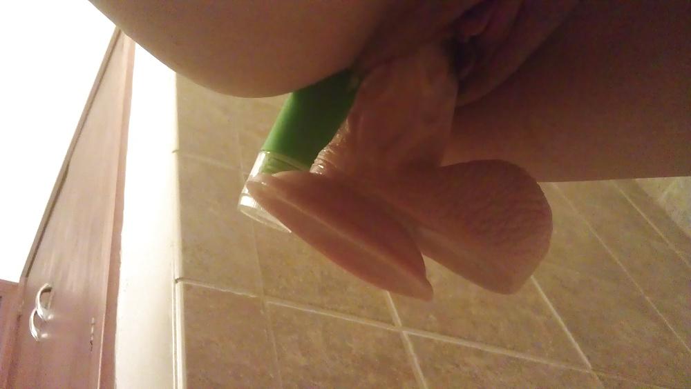 6P Dildo in the shower
