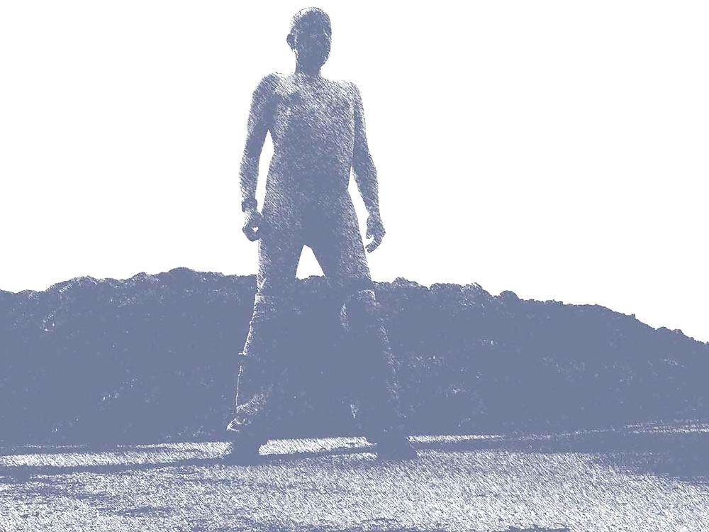 10P Naked boy in the woods, Nackt in der Natur