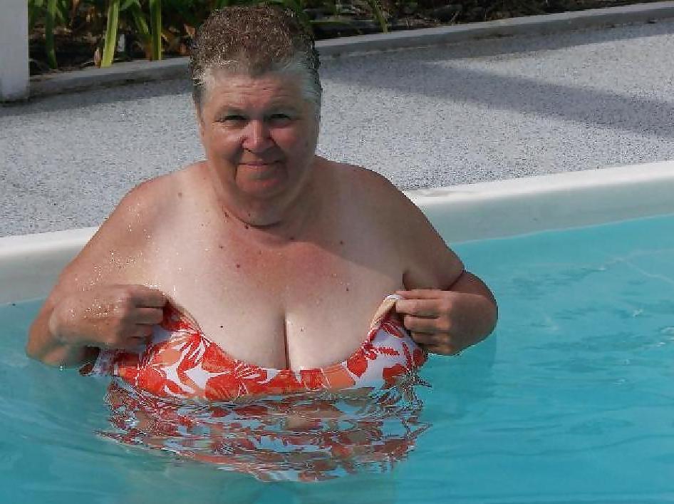 11P Super cute bbw granny