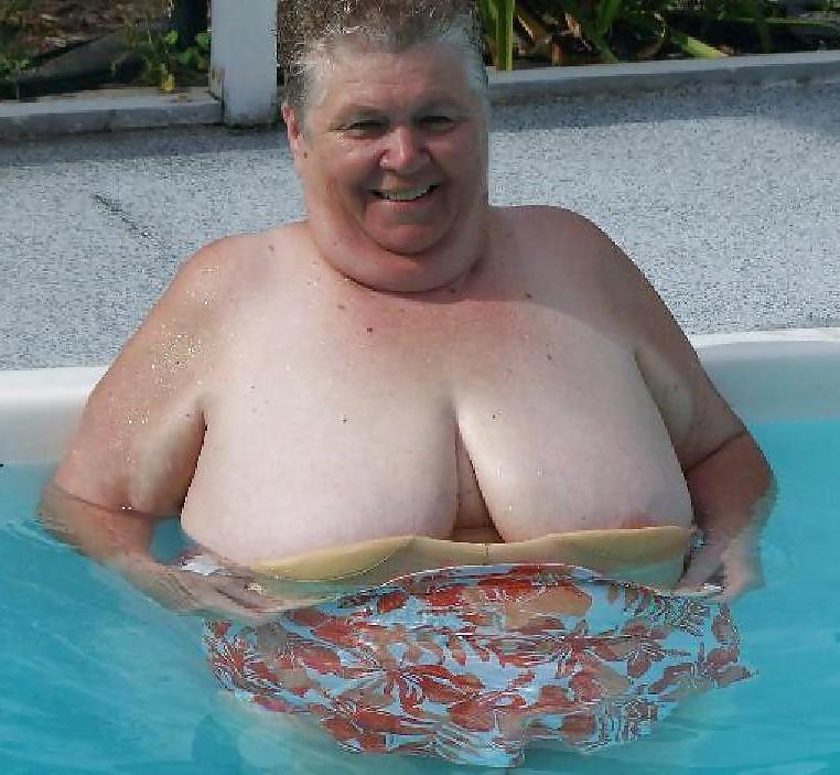 11P Super cute bbw granny