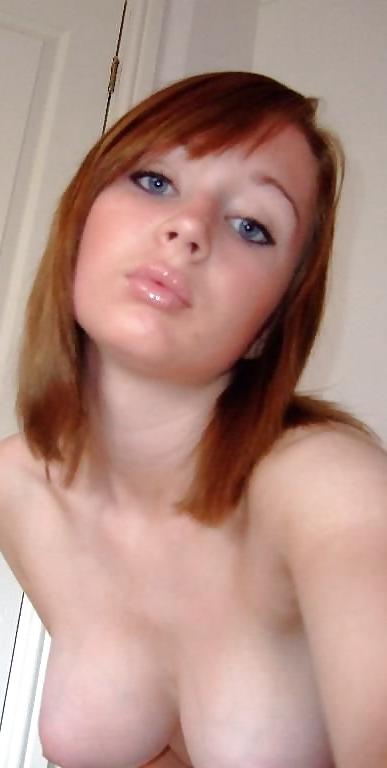 15P Gorgeous Redhead Titties: Self Shot Hotty 47 