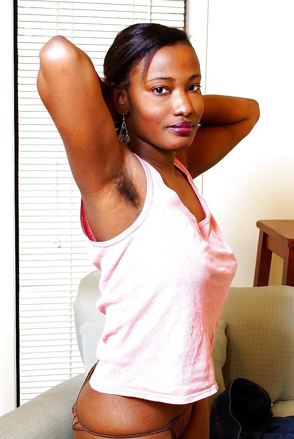 25P Black beauties showing hairy armpits - and more! (2)