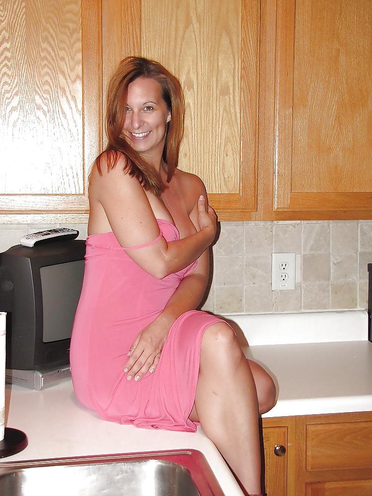 8P Sexy MILF on the Kitchen Counter