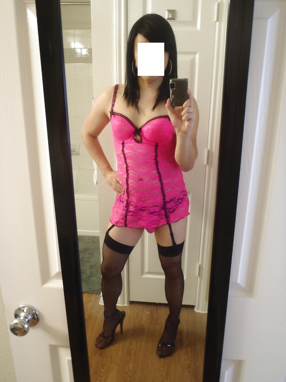 20P Pink Lace Babydoll