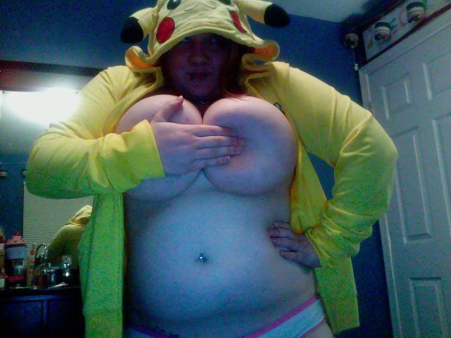 25P Super HUGE titted nerdy girl II