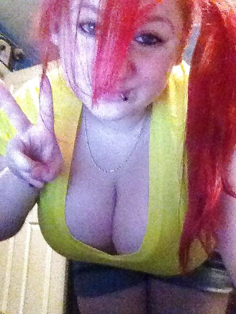 25P Super HUGE titted nerdy girl II