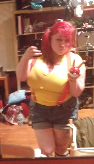 25P Super HUGE titted nerdy girl II