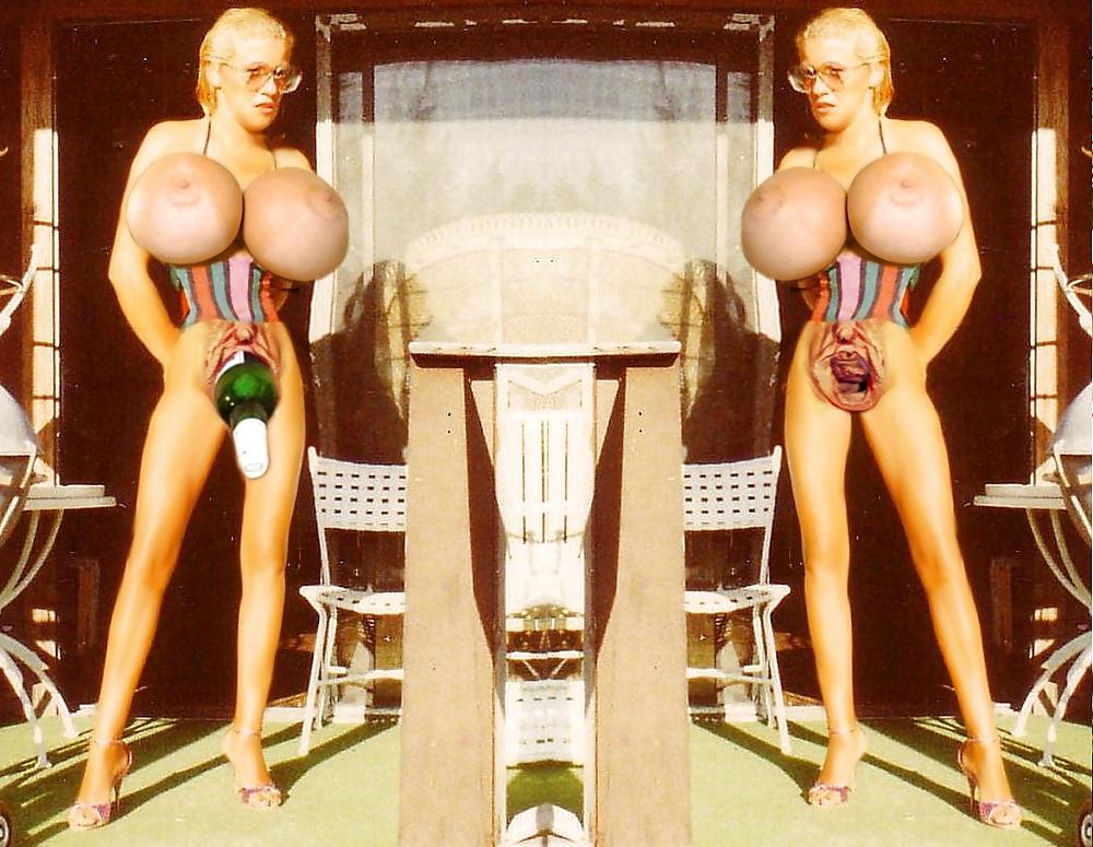 25P Standing naked on high heels in public 3