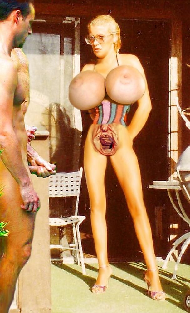 25P Standing naked on high heels in public 3