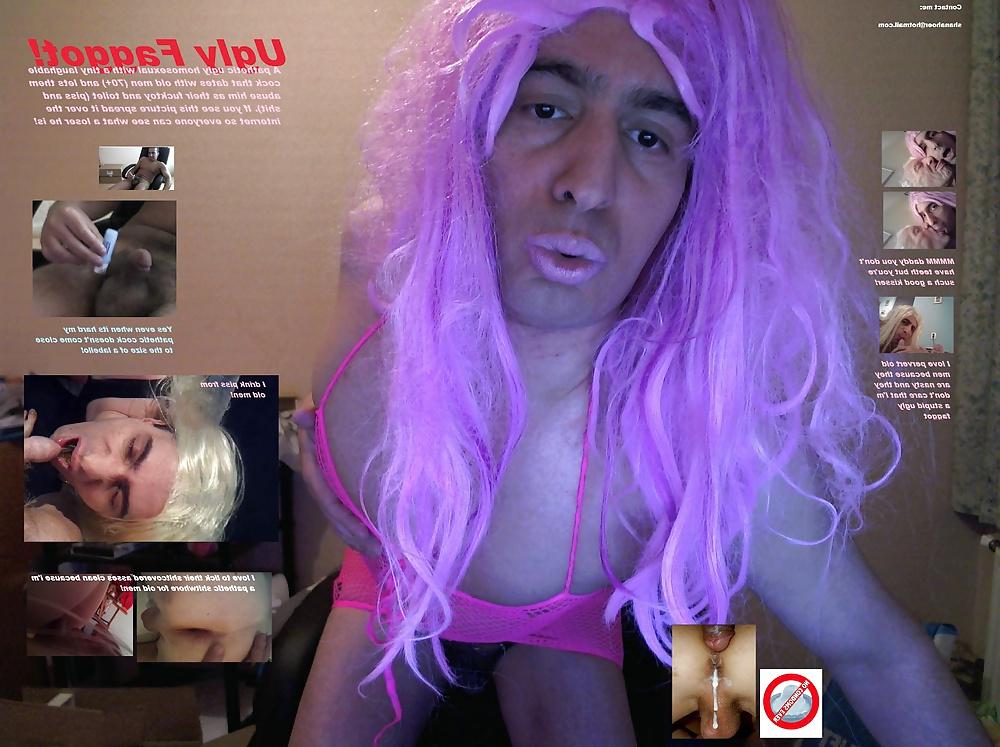 16P Ugly pathetic faggot loser with tiny cock