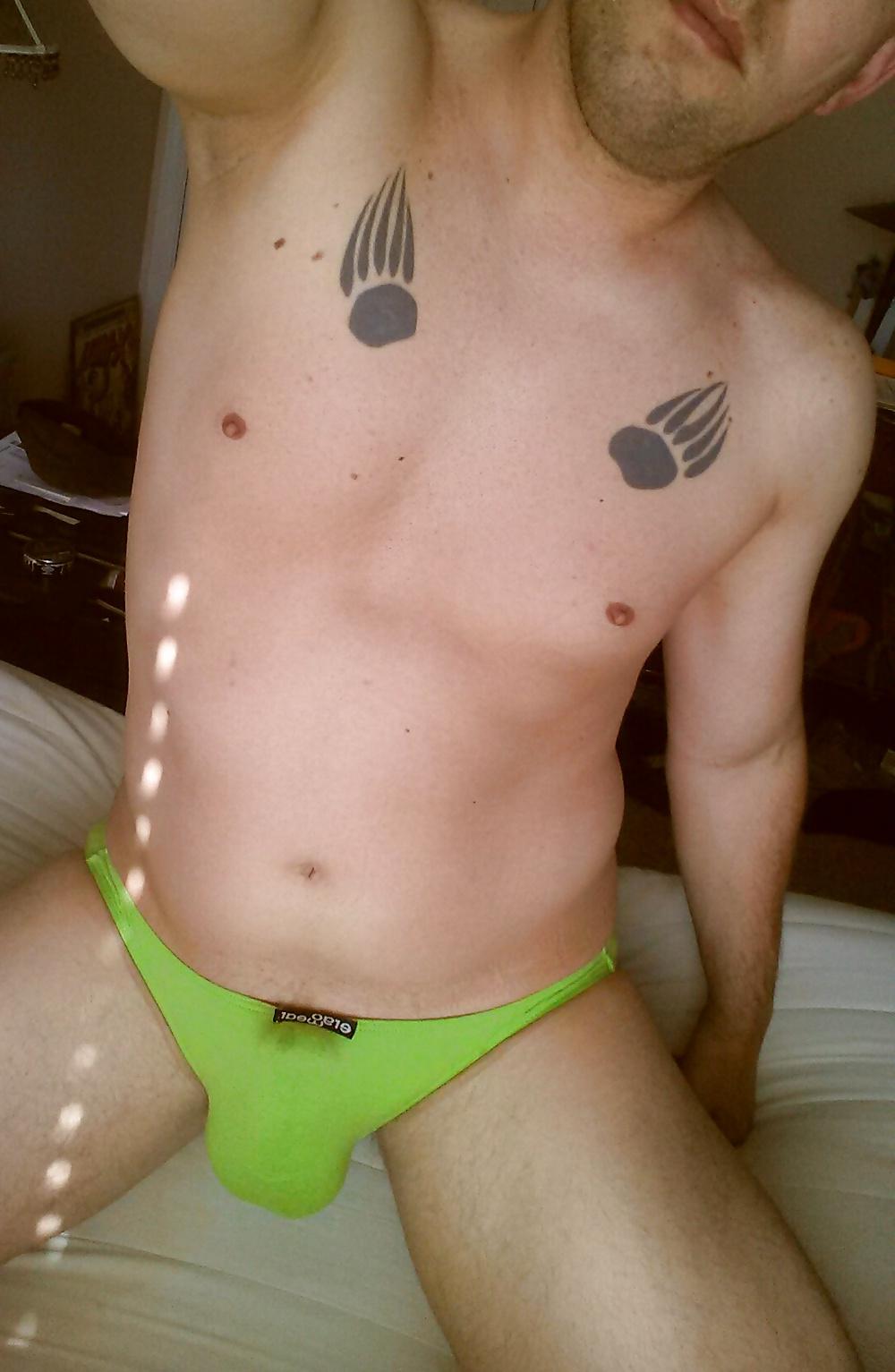 7P Green sexy underwear