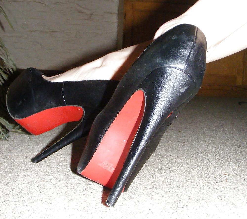 25P Slut tranny lingerie and heels