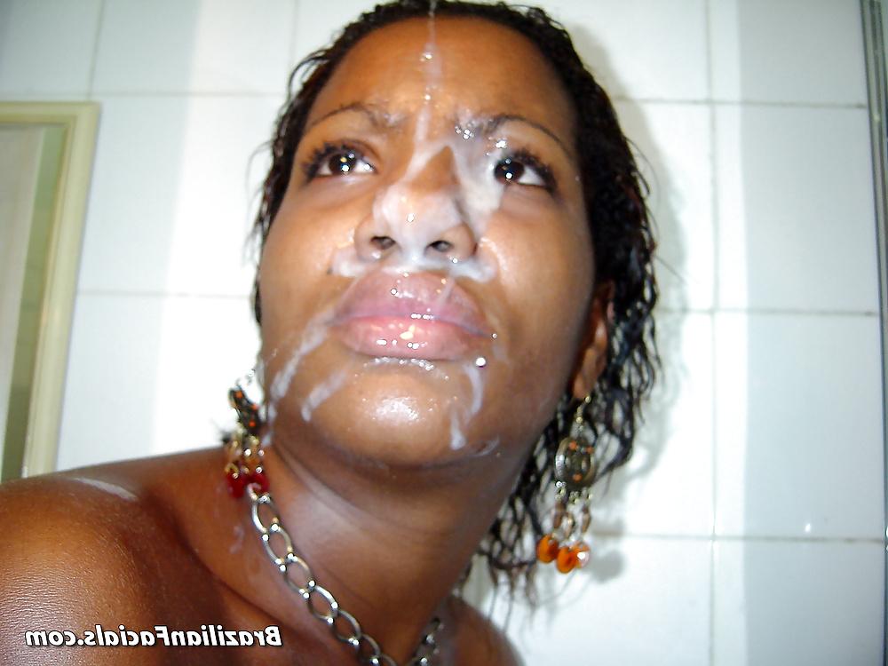 25P Amateur Black Girl facials