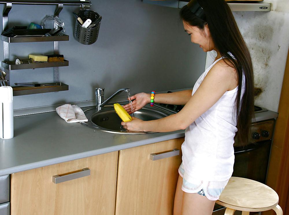 15P Asian Cutie in the Kitchen