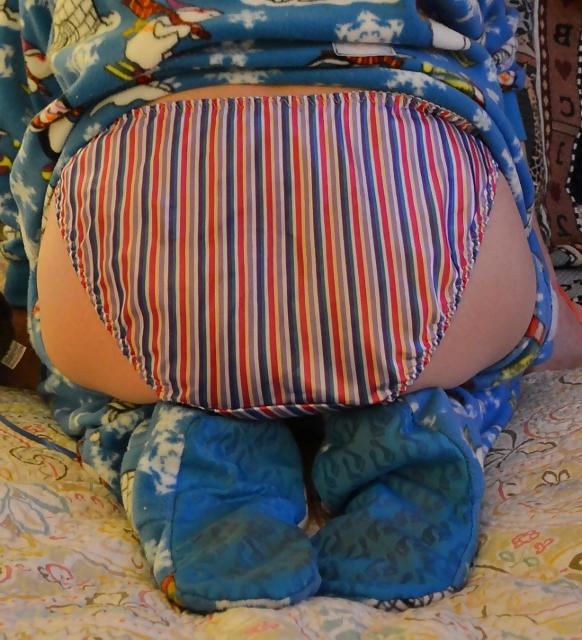 6P Another satin pantied bottom