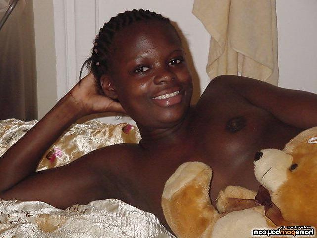 12P Black teen showing off