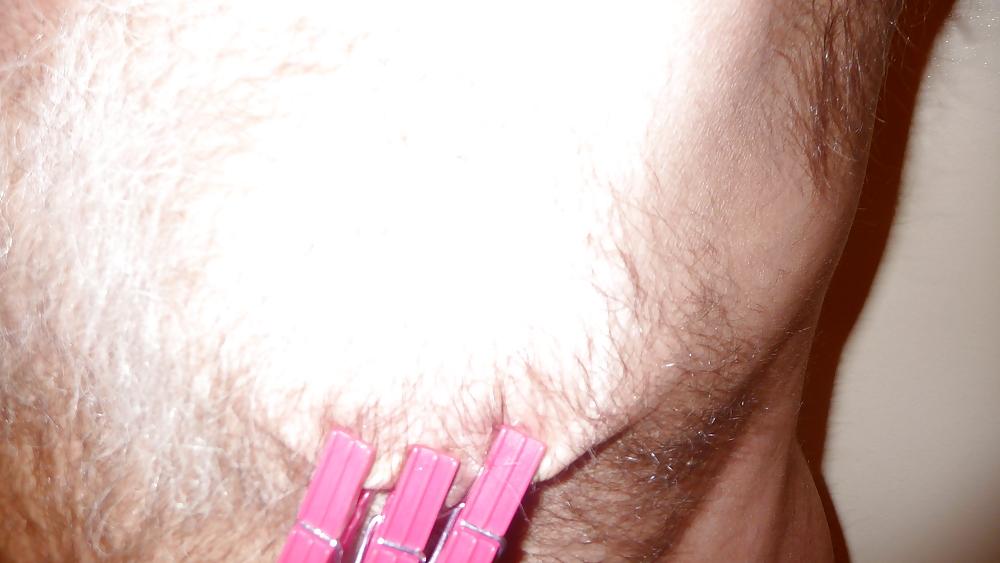 25P Nipple and cock punishment