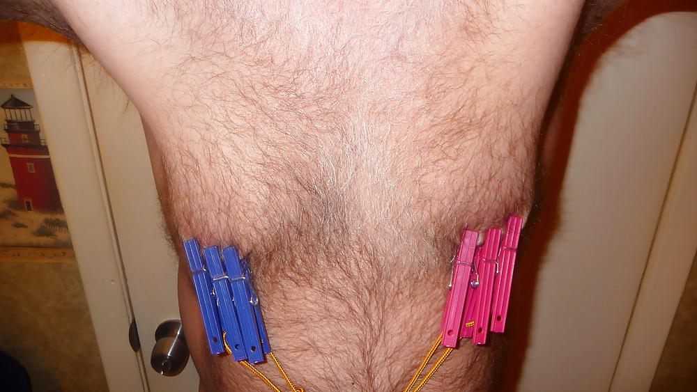 25P Nipple and cock punishment