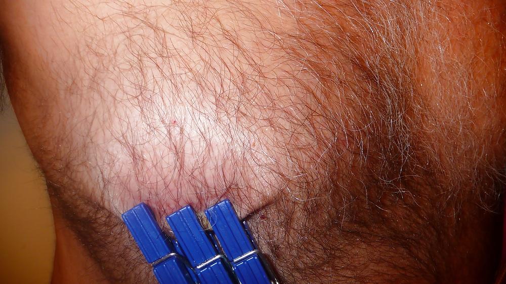 25P Nipple and cock punishment