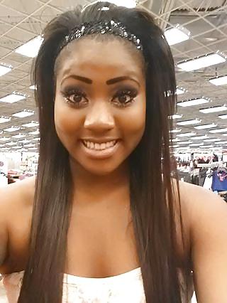 13P Dark chocolate downblouse and cleavage