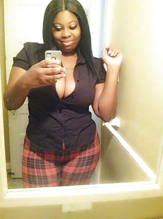 13P Dark chocolate downblouse and cleavage