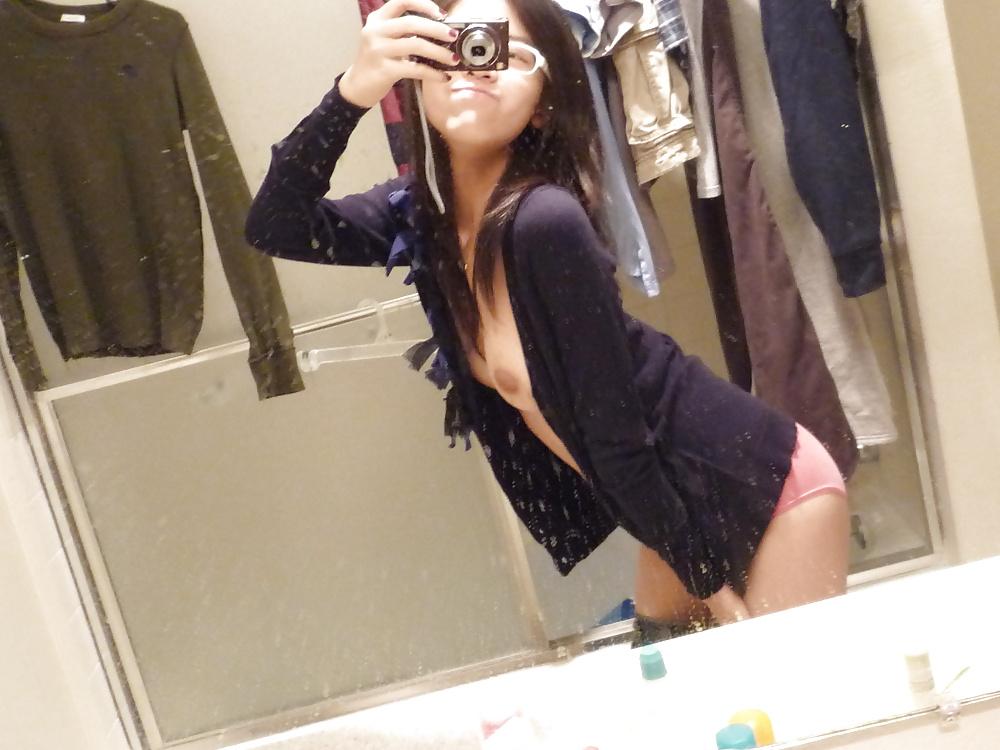 25P Sexy asian teen with glasses