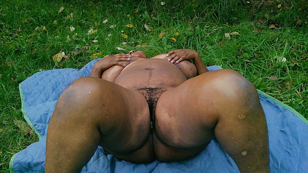 25P My black slave outdoor today