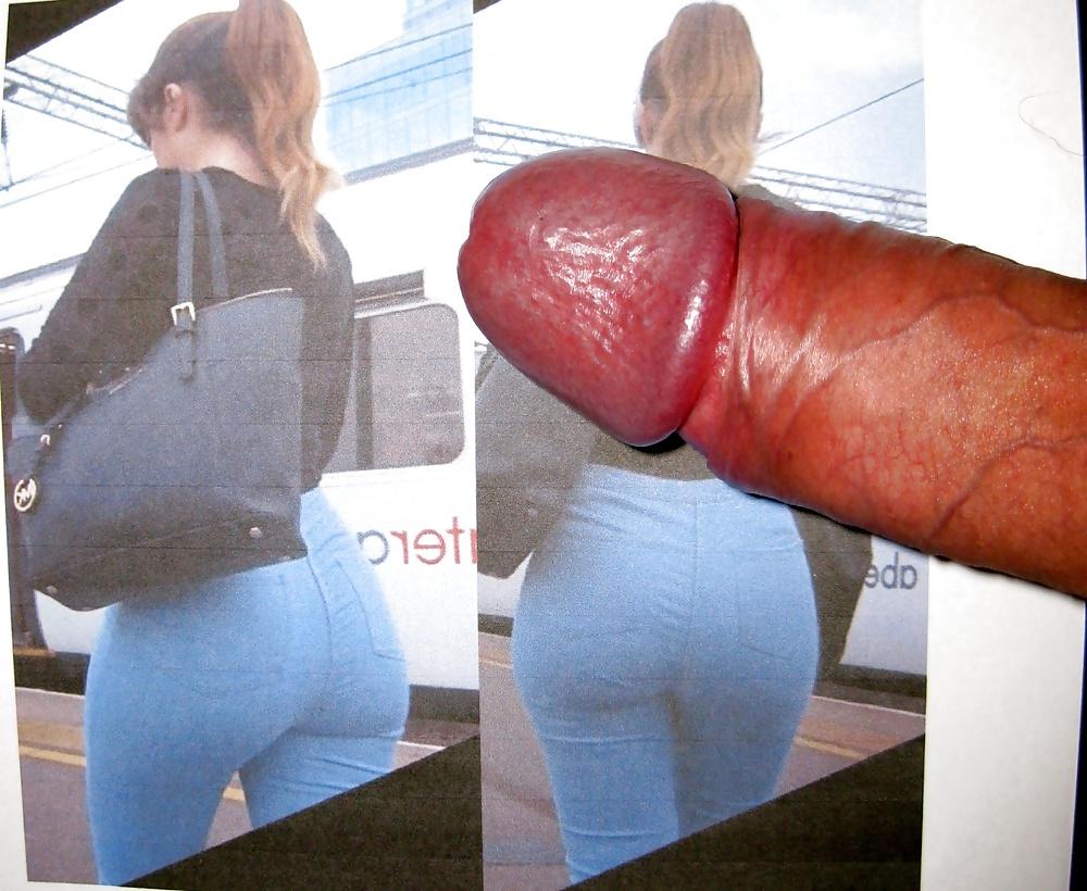 6P Cum Trib to Fat Denim Ass (thx to Juicybuns 4 the pics)