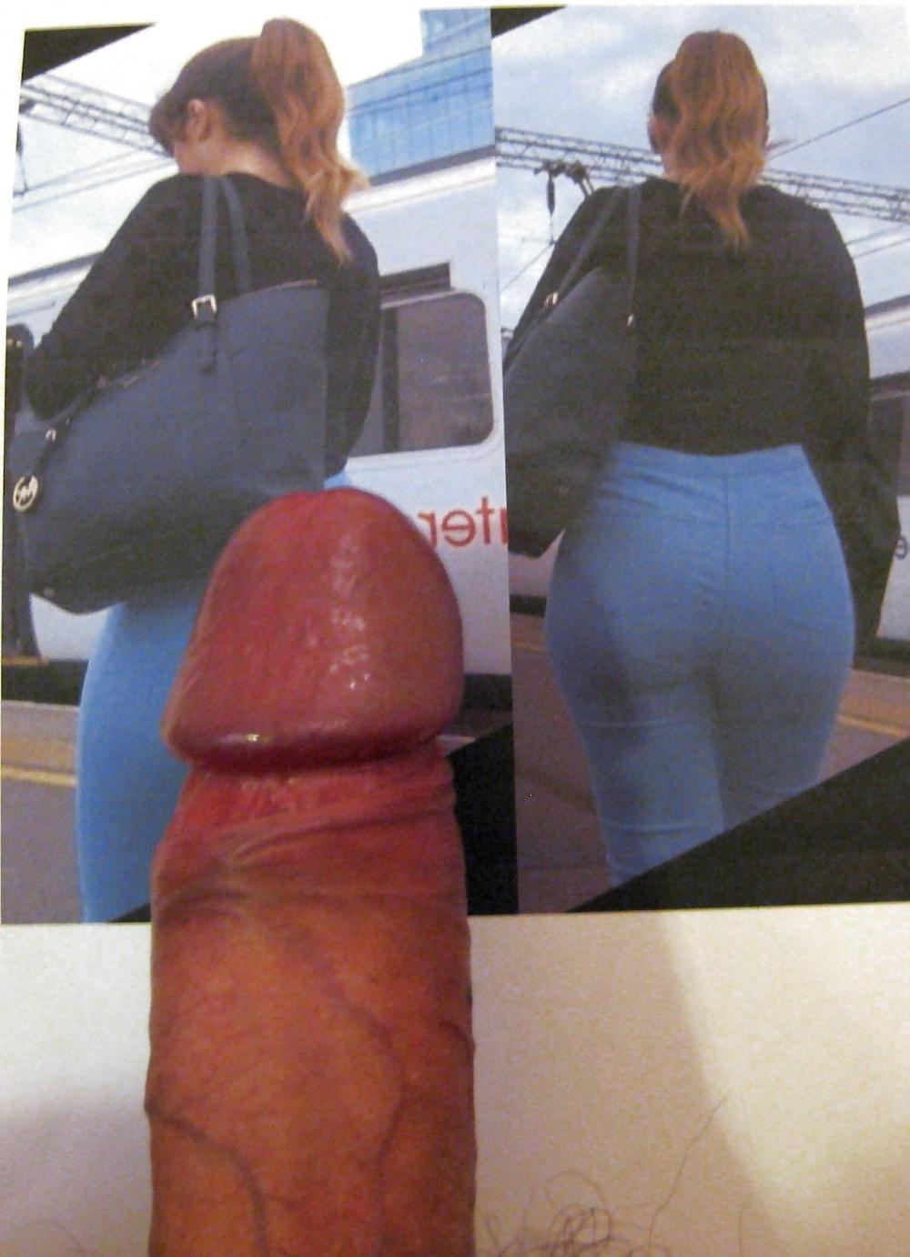 6P Cum Trib to Fat Denim Ass (thx to Juicybuns 4 the pics)