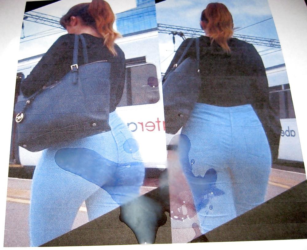 6P Cum Trib to Fat Denim Ass (thx to Juicybuns 4 the pics)