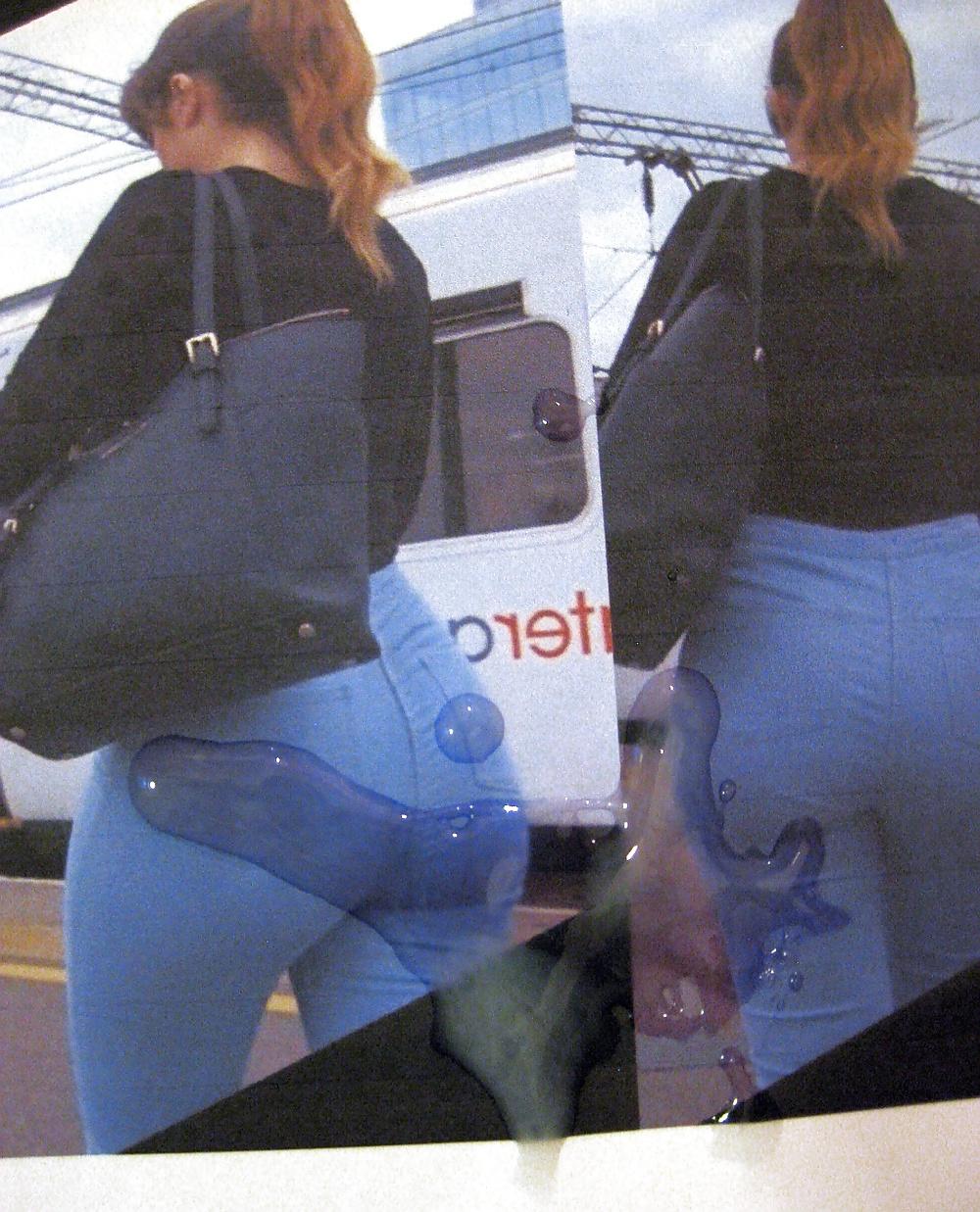 6P Cum Trib to Fat Denim Ass (thx to Juicybuns 4 the pics)