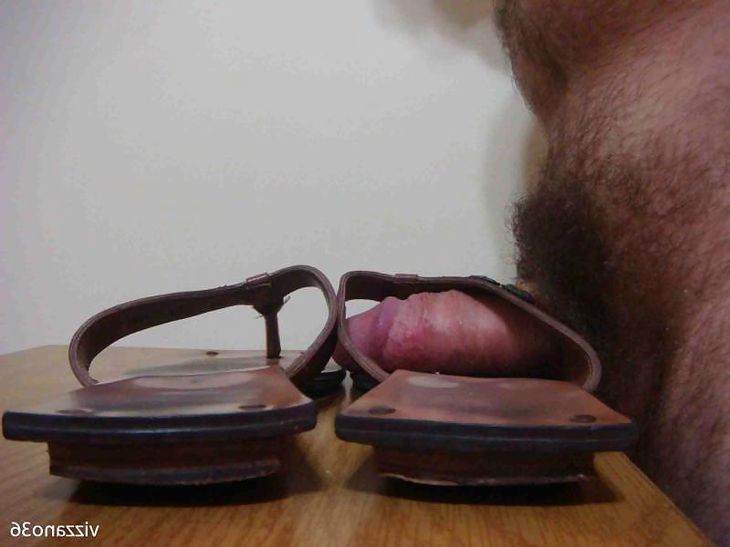 25P Chinelo de couro cru