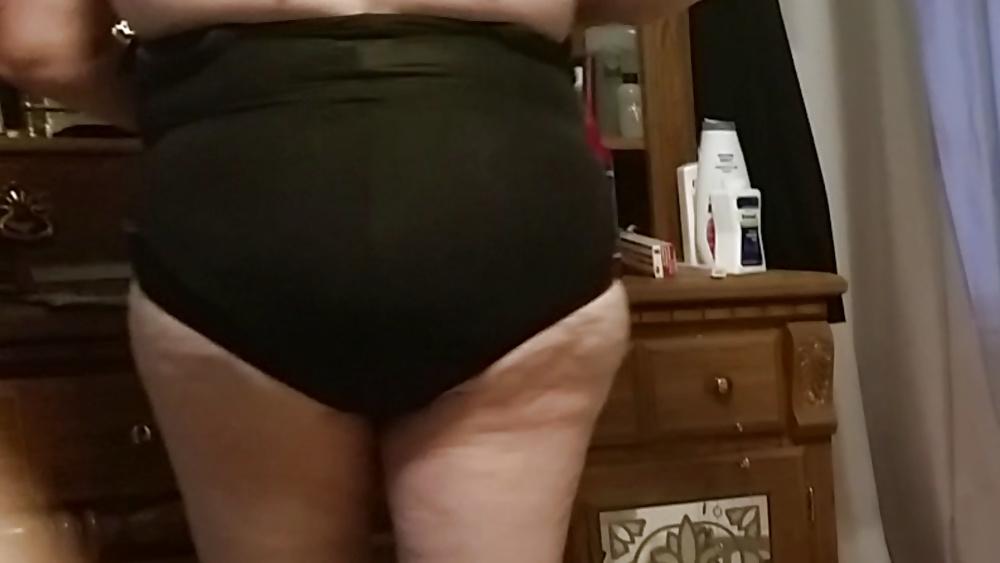 25P More of my naked, half naked bbw hairy pussy wife