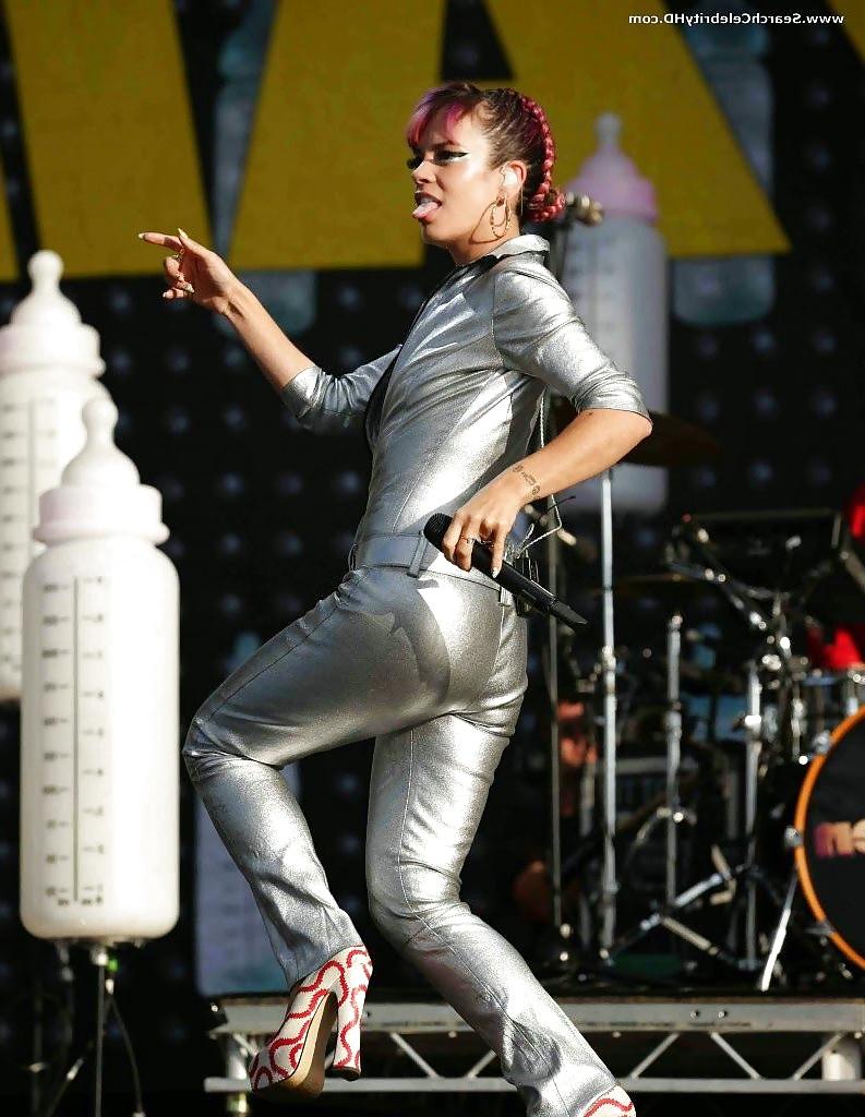 24P Lily Allen Nipple Slip Onstage At V Festival In London