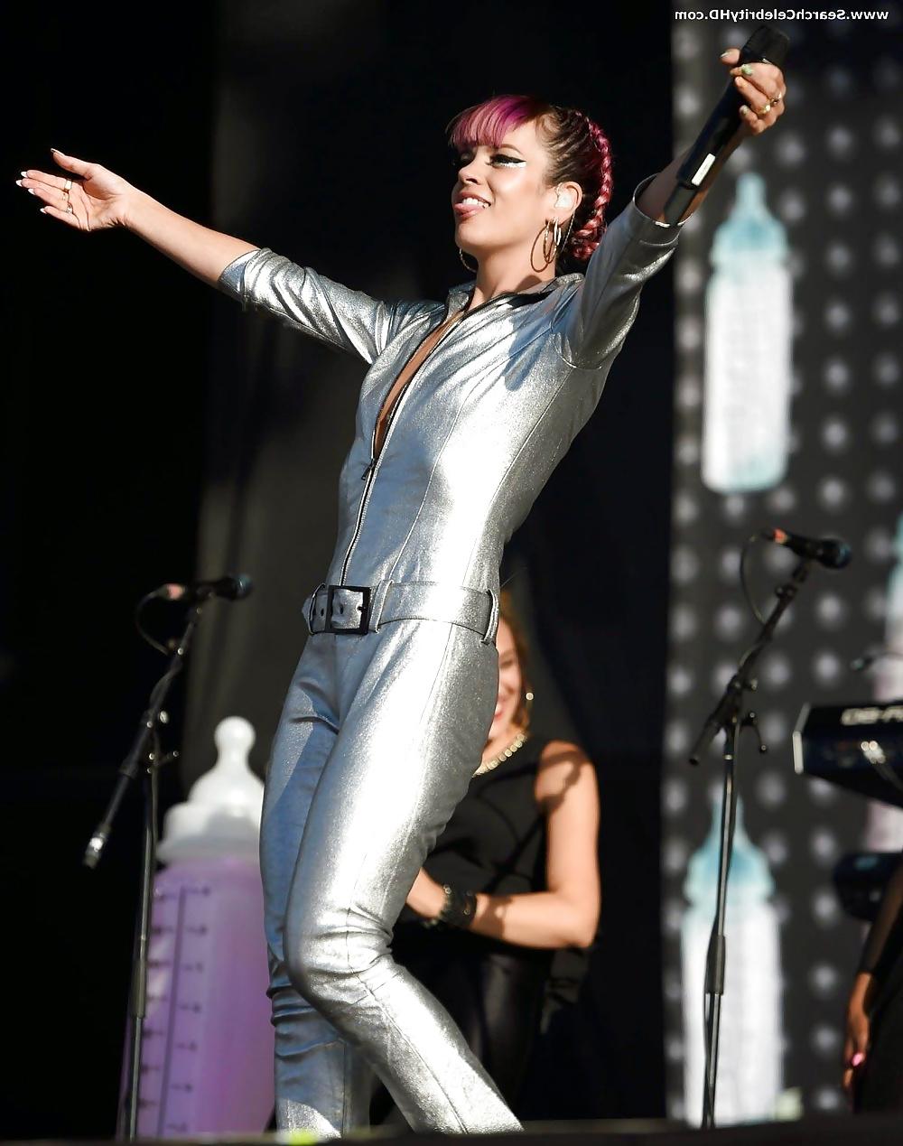 24P Lily Allen Nipple Slip Onstage At V Festival In London