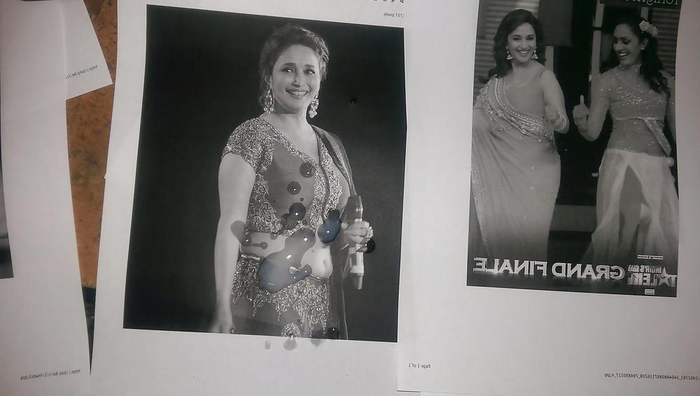 5P Cumshot on madhuri dixit